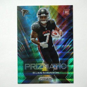 BIJAN ROBINSON 2023 PANINI PRIZMATIC GREEN WAVE PRIZM RC #19 ATLANTA FALCONS
